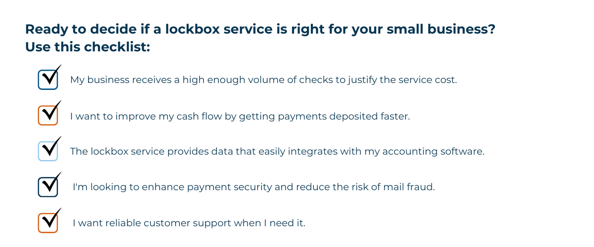 Ready to decide if a lockbox service is right for your small business?