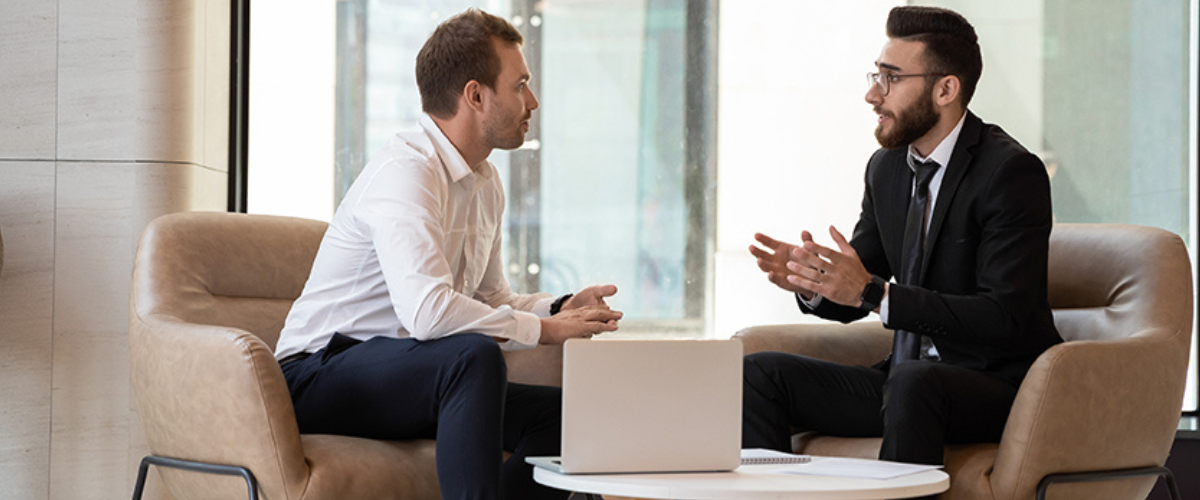 Image of Two Men Talking