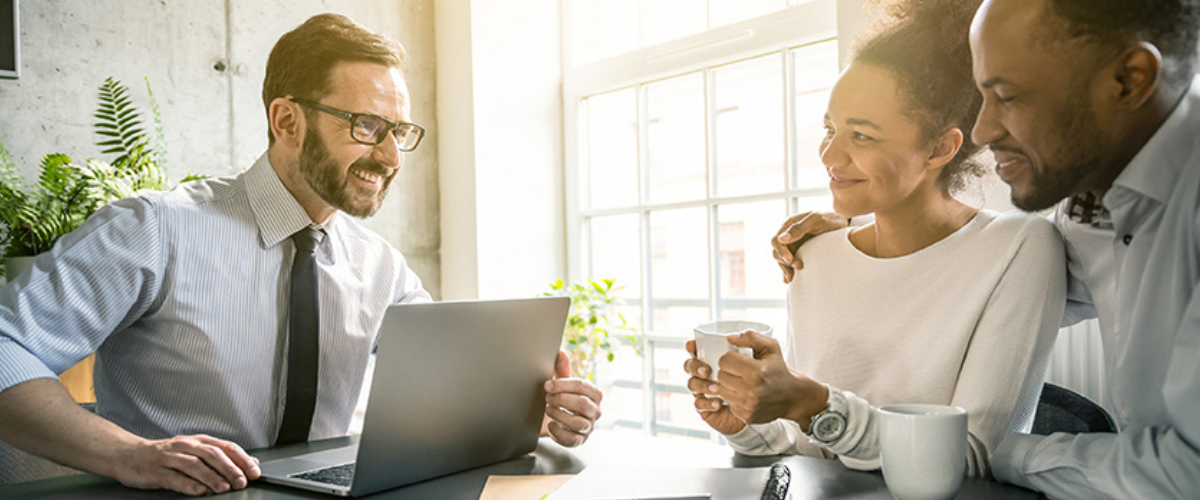 Image of Couple Talking with Insurance Agent