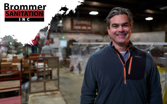 Man smiling in warehouse