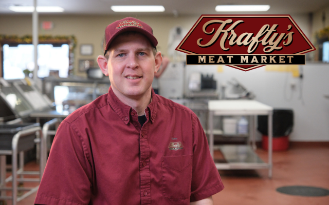 Krafty's meat market worker