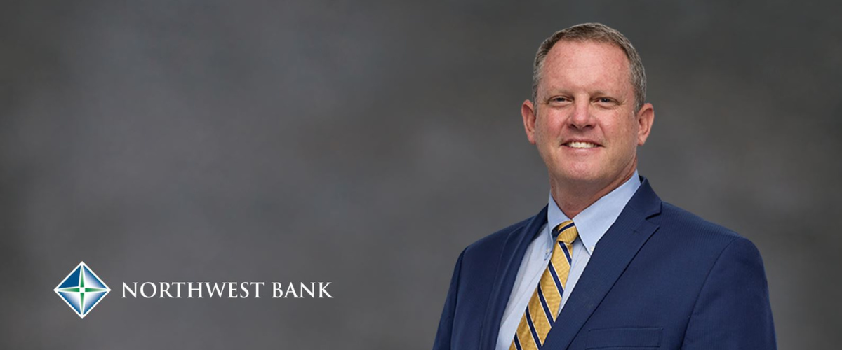 Northwest Bank logo and photo of Joel Rogers