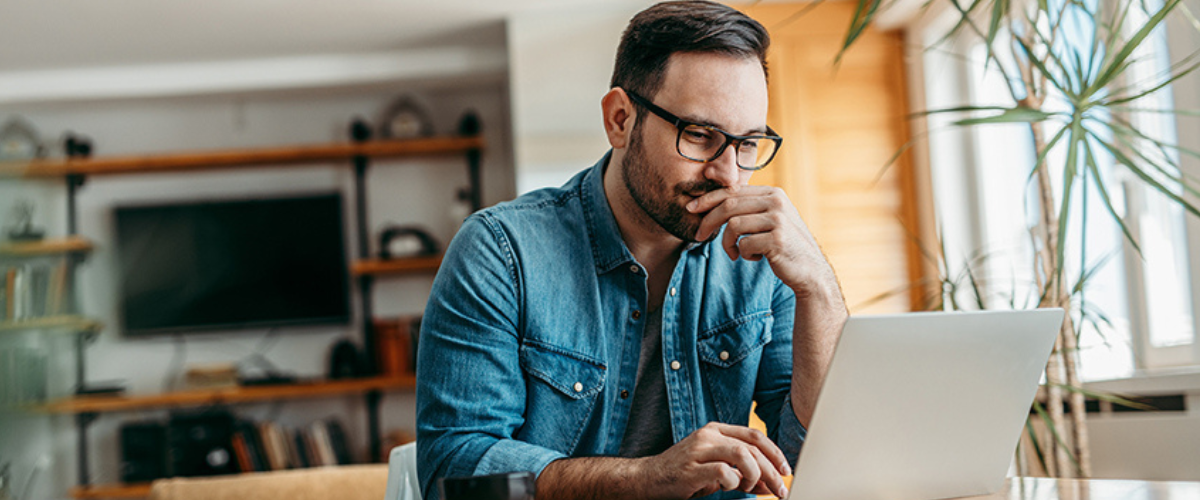 image of Man on Computer