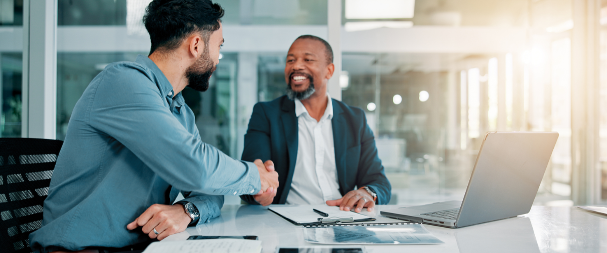 Image Of A Small Business Owner Metting With A Commercial Banker