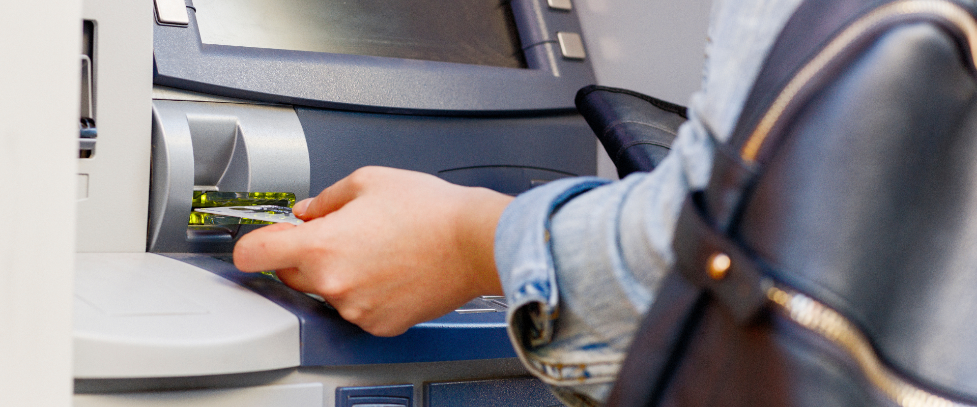 Person Using The ATM