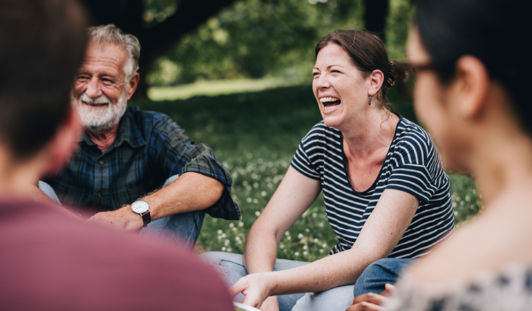 Image Of People Talking Together